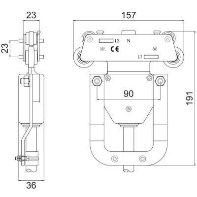 Ρευματολήπτης 20A (25A) (4 ή 5 καρβουνάκια)
